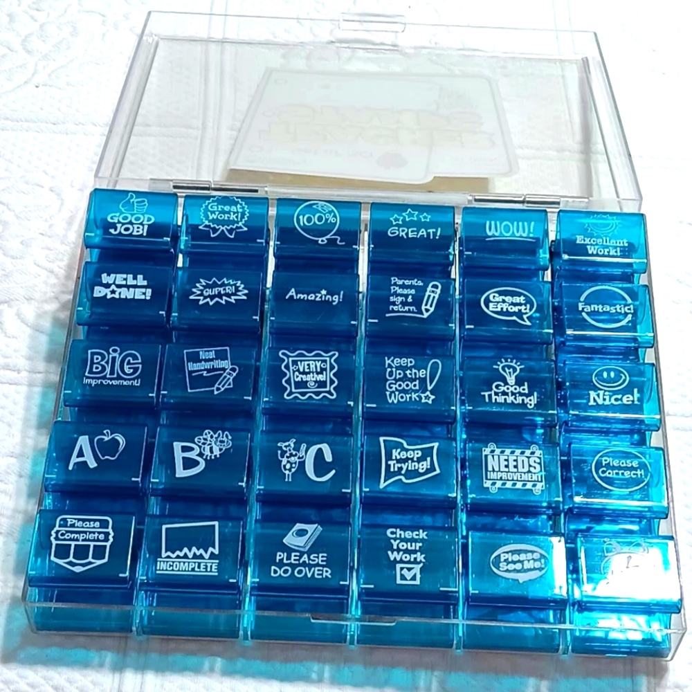 Teachers 30 rubber stamps